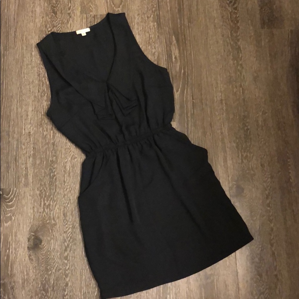 Urban Outfitters Black Ruffled Mini Dress